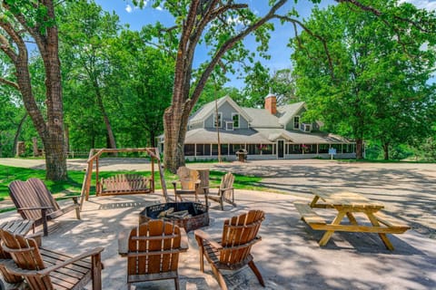 View from the Huge fire pit on the grounds of Big Rock Creek!