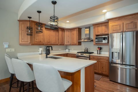 Chat with the chef in your group while they whip up dinner