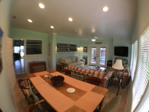 Jekyll Room Side B With Large Farm Table Seating for 8