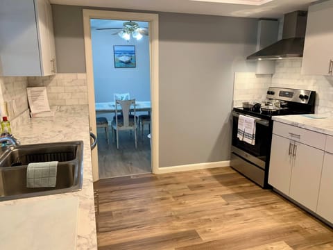 Brand new full-kitchen complete with pocket doors on both sides 