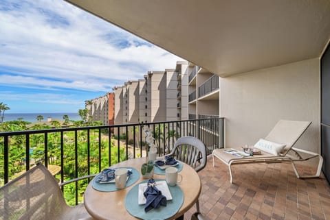 Private lanai with breathtaking views of the Resort grounds and Pacific Ocean