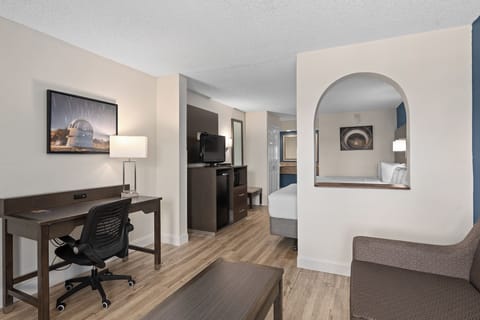 Suite, Multiple Beds, Non Smoking | In-room safe, desk, blackout drapes, iron/ironing board