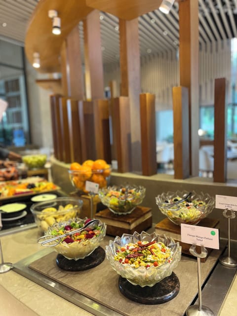 Daily buffet breakfast for a fee
