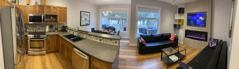 Modern fully stocked kitchen and wide open living spaces (January 2021)