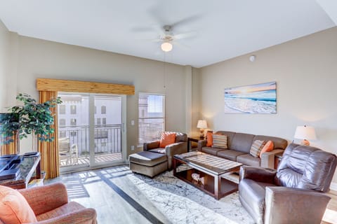 Spacious Living Room with Balcony Access
