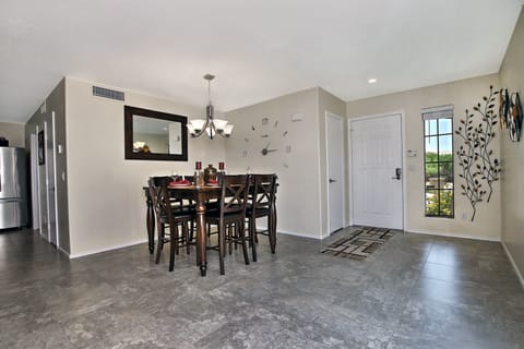 Dining Table and Nook table can be pulled together and seat 12