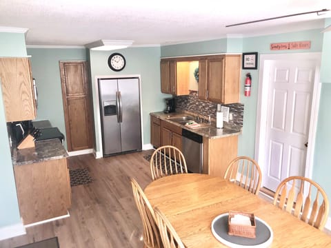 Fully stocked and newly updated kitchen April 2022