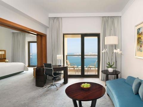 Family Suite, 1 King Bed, Balcony, Partial Sea View | Minibar, in-room safe, desk, laptop workspace