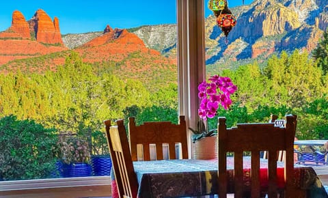 Savoring every moment with a view that makes every bite sweeter.