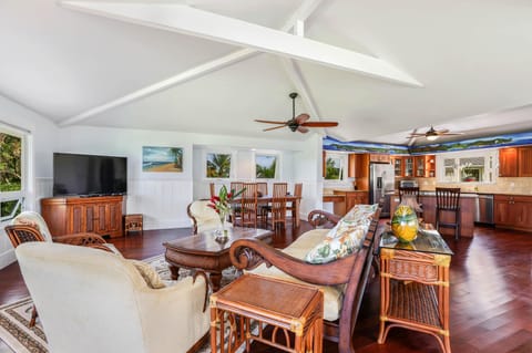 ADJOINING LIVING, KITCHEN AND DINING ROOMS