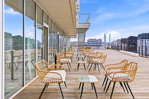 Outdoor banquet area