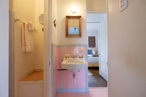 Suite, 2 Double Beds, Courtyard View, Courtyard Area | Bathroom | Shower, free toiletries, towels