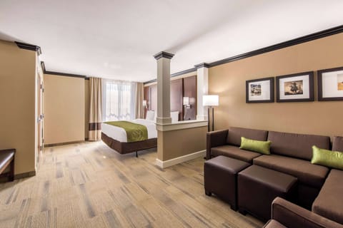 Suite, 1 King Bed with Sofa bed, Non Smoking (Efficiency) | Premium bedding, pillowtop beds, desk, iron/ironing board