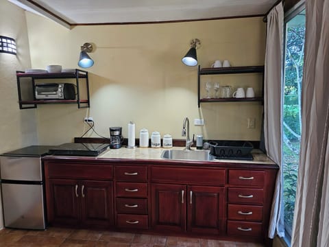 Comfort Cabin, 1 King Bed with Sofa bed, Kitchenette, Poolside | Private kitchen