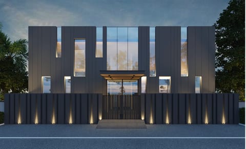 Front of property - evening/night