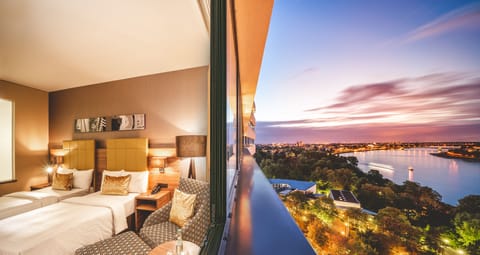 Deluxe Room, 2 Twin Beds, River View | In-room safe, desk, blackout drapes, soundproofing