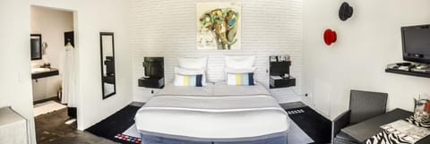 Premium bedding, down comforters, Select Comfort beds, minibar