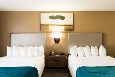 Standard Double Room, 2 Queen Beds | Desk, laptop workspace, soundproofing, iron/ironing board