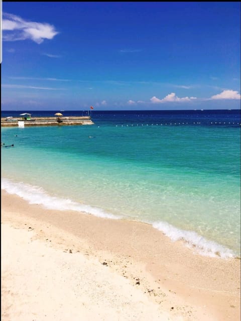 Private beach, white sand