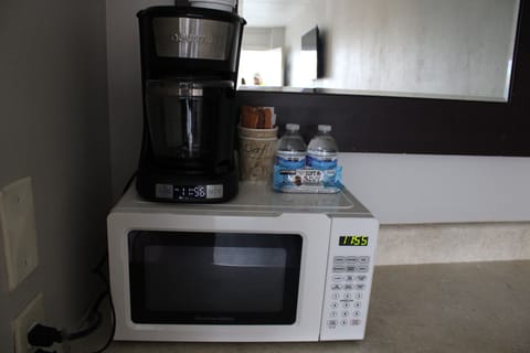 40-inch flat-screen TV with premium channels, TV