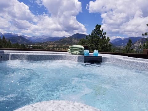 New hot tub now on patio.
