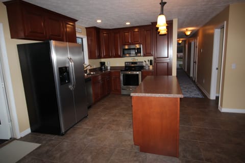 Kitchen with bar