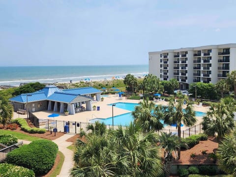 Balcony View to Pool and Ocean