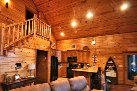 View from front door looking toward kitchen.