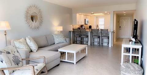 Welcome to our condo with ample living space, updated kitchen, and comfy beds!