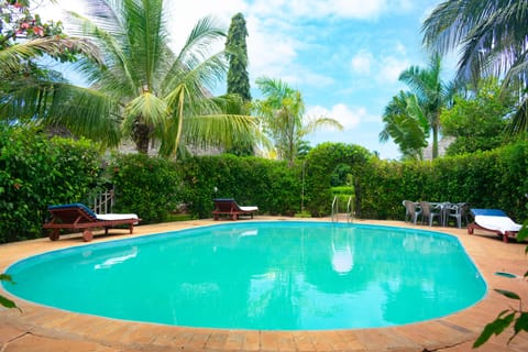 Children-friendly pool fenced and gated...
