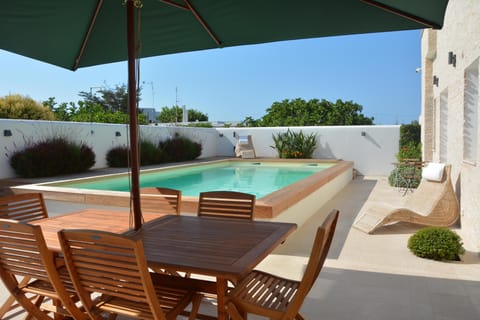rear garden by the pool
