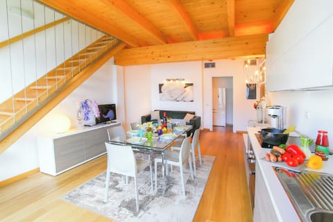 Kitchen and dining area