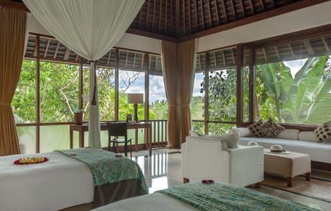 Luxury Villa, 2 Bedrooms, Private Pool | Minibar, in-room safe, desk, iron/ironing board