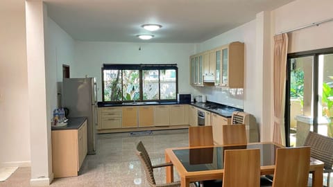 kitchen and dining area