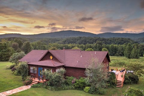 My Blue Heaven is a 3 bedroom, 2 bath, secluded log cabin on 126 acres with frontage on the Little Buffalo River.  Private swimming hole and 2 miles of hiking trails. We can comfortably sleeps up to 11 guests. Yet it's cozy enough for a couple and offers