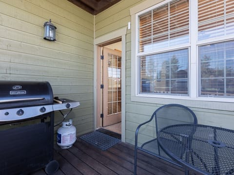 Grill on porch
