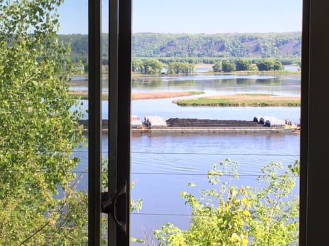 View from deck doors in bedroom
