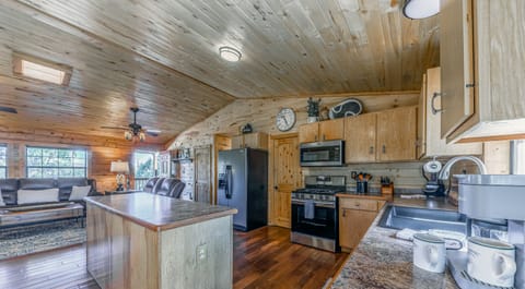 Fully stocked kitchen