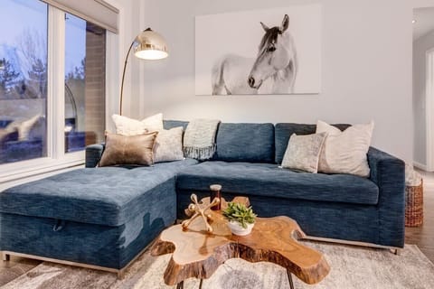 Living Room: Stylish retreat with modern flair, perfect for unwinding after a day of adventure!
