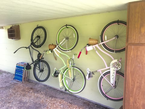 26” beach cruiser Bikes and beach chairs available for our guest's use.