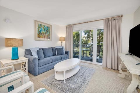Beach Club 101 - Living Area with Private Balcony Access