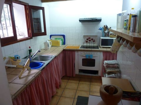 A well equipped kitchen - there is also an outside kitchen!
