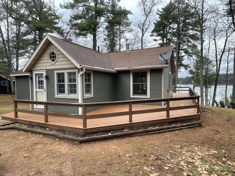 Front of home with lake