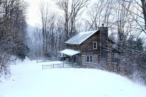 Appalachian Dream after a snowfall allows for sledding right outside your door