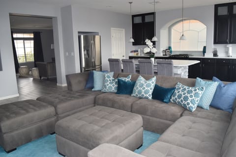 2nd floor family room and kitchen