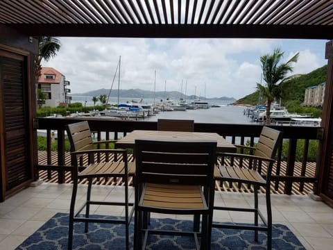 Deck Overlooking Sapphire Beach Marina