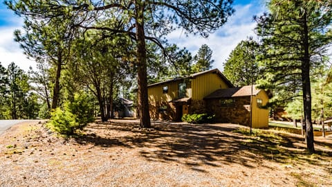 Front entry has circle drive with abumdant parking.