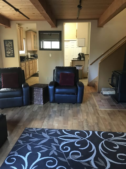 Wood burning stove for the chilly nights. Wood provided