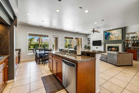 Great Room: Gourmet Kitchen with stainless steel alliances.