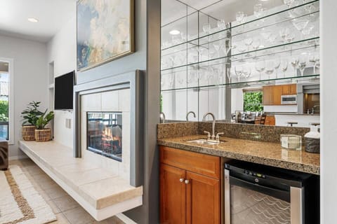 Great Room: Living Area with wet bar and wine cooler.